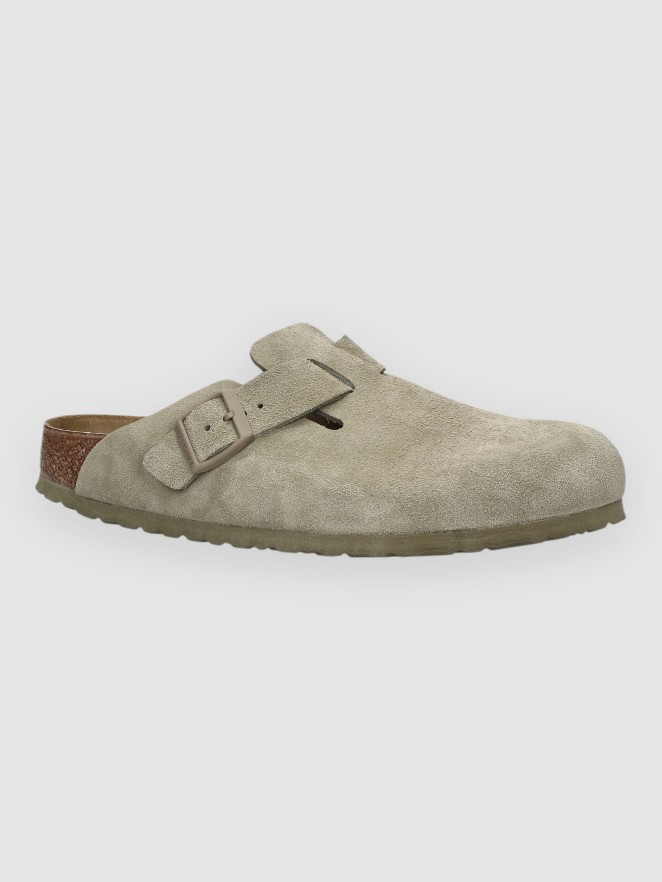 Birkenstock Boston Suede Leather Sandály