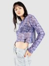 Santa Cruz Delfino Flower Mesh Crop Longsleeve