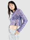 Santa Cruz Delfino Flower Mesh Crop Long Sleeve T-Shirt
