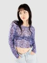 Santa Cruz Delfino Flower Mesh Crop Longsleeve