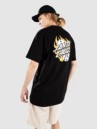 Santa Cruz Flaming Dice Dot Chest Tricko
