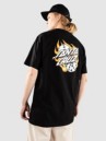 Santa Cruz Flaming Dice Dot Chest Tricko