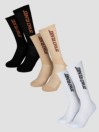 Santa Cruz Strip 3 Pack Socks