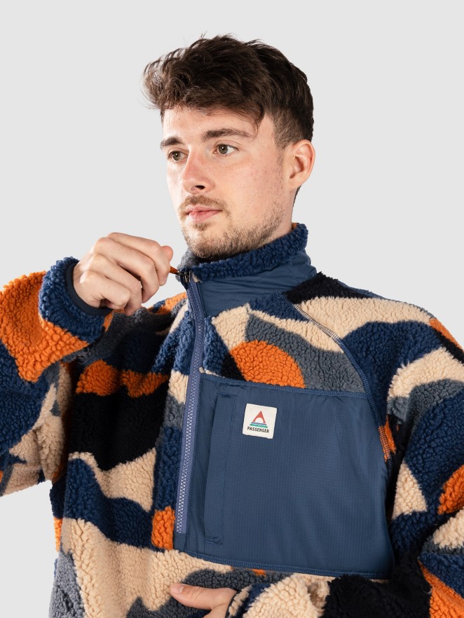 Passenger Offroad Recycled 1/2 Zip Sherpa Jacket