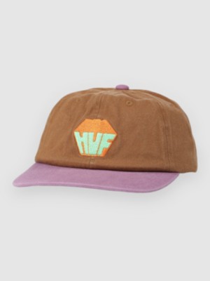 HUF Big Block Washed 6 Panel Cv Cap brown kaufen