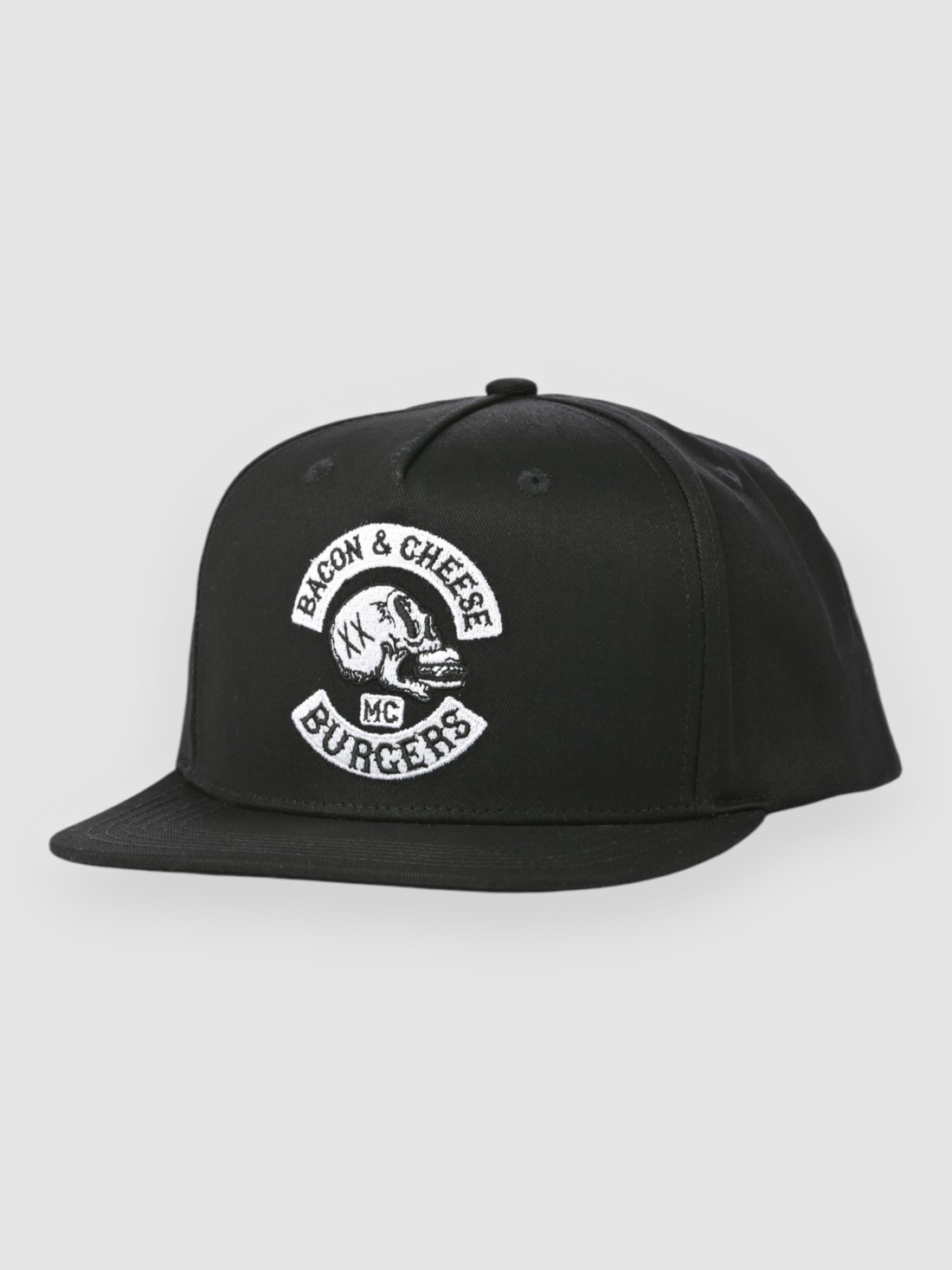 The Dudes Bacon Cheese Structured 5 Panel Cap black