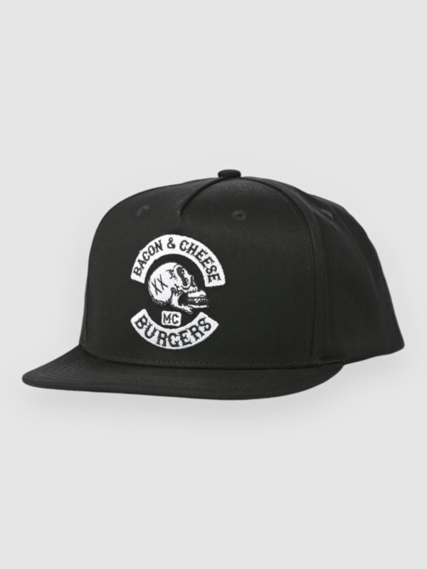 The Dudes Bacon Cheese Structured 5 Panel Cap black