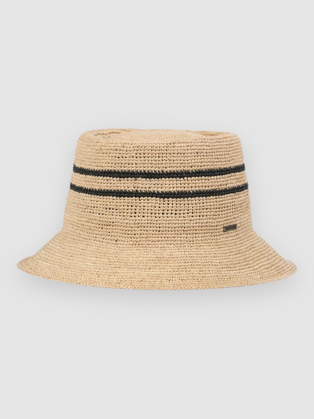 Brixton Ellee Straw Bucket Hat black