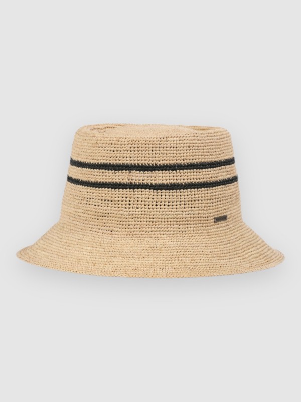 Brixton Ellee Straw Bucket Hat black