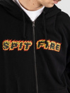 Spitfire Flames Script Sweat à capuche zippé