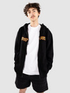 Spitfire Flames Script Sweat à capuche zippé