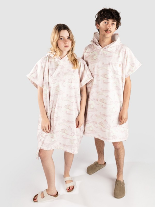 After Japan Waves Surf Poncho soft pink