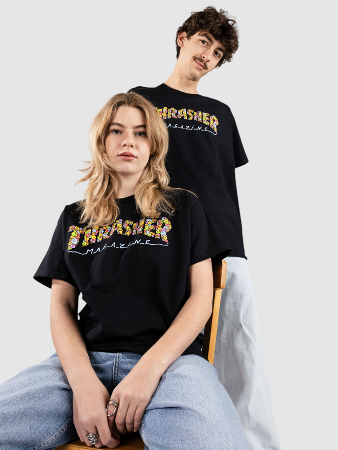 Thrasher X Toy Machine Smile By Spanky T-Shirt