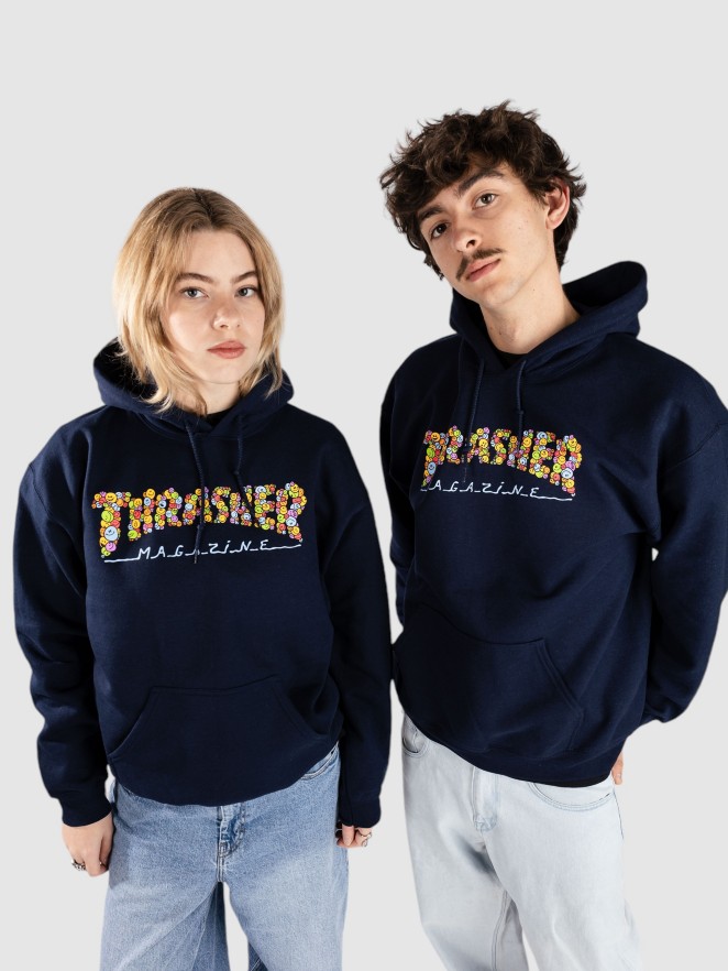 Thrasher X Toy Machine Smile By Spanky Hoodie