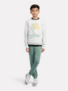 New Balance Running Club Cartoon Graphic Ft Crew Kids Sweat