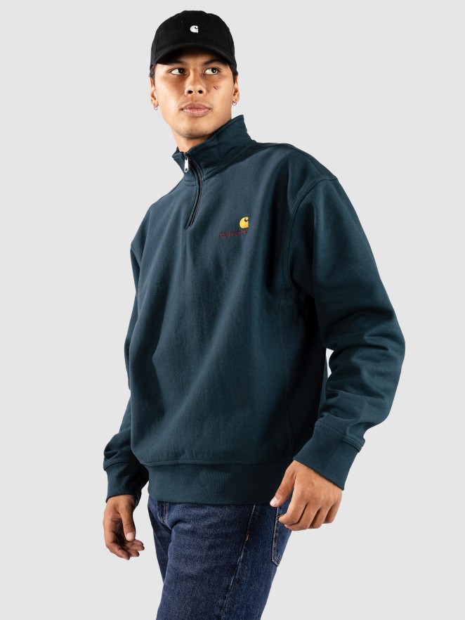 Carhartt WIP Half Zip American Script Half-Zip Sweater