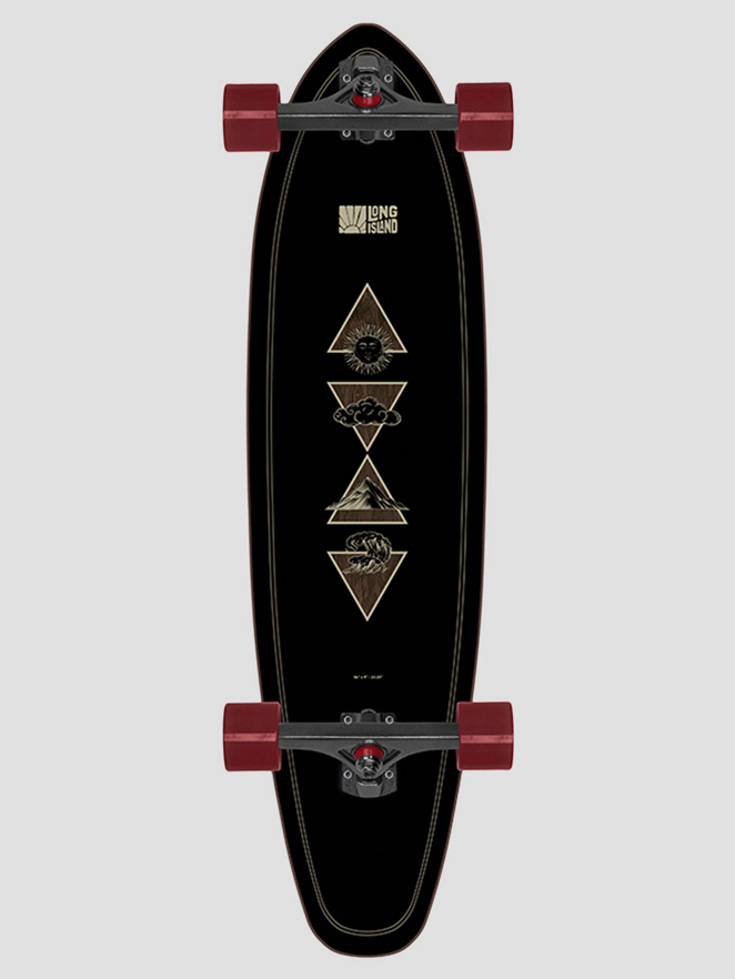 Long Island Longboards Elements 36″X9″ Kicktail Complete