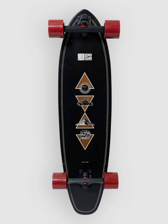 Long Island Longboards Elements 36″X9″ Kicktail Completo