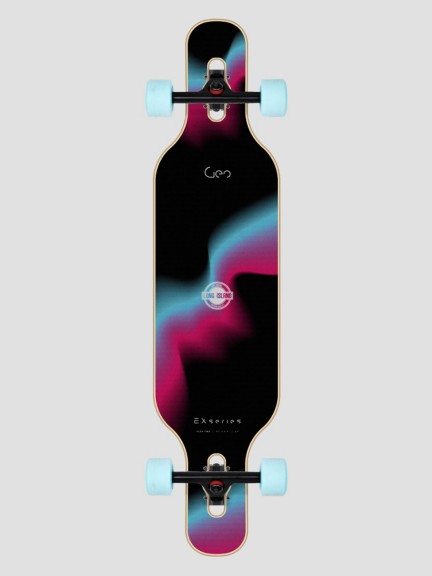 Longboard FunTomia Flex2 Camber - Vert - Pour Poids Jusqu'à 84kg - Idéal Débutants