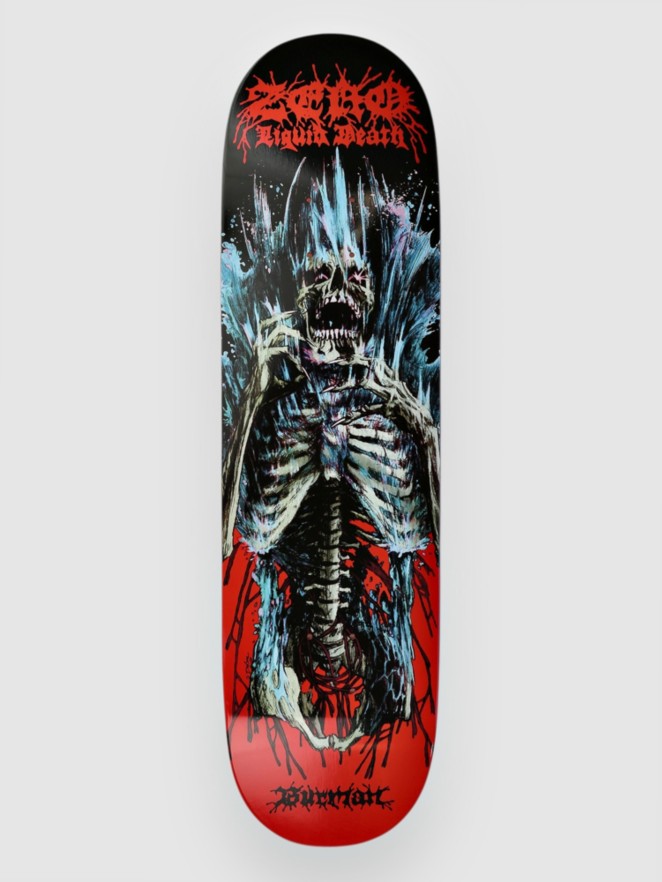 Zero Burman- Liquid Death 8.5″ Skateboard Deck