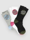 Santa Cruz Pop Dot 3 Pack Socks