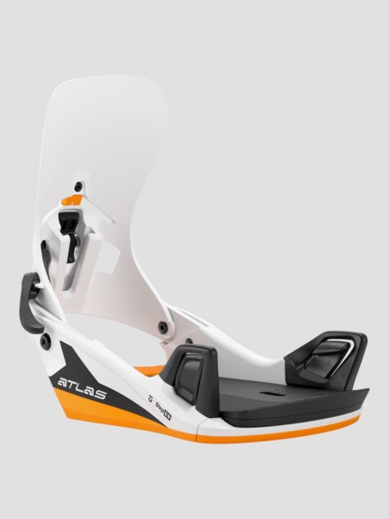 Fixations Snowboard Union Atlas Homme – Modèle 2024 – Argent – Très Rigides