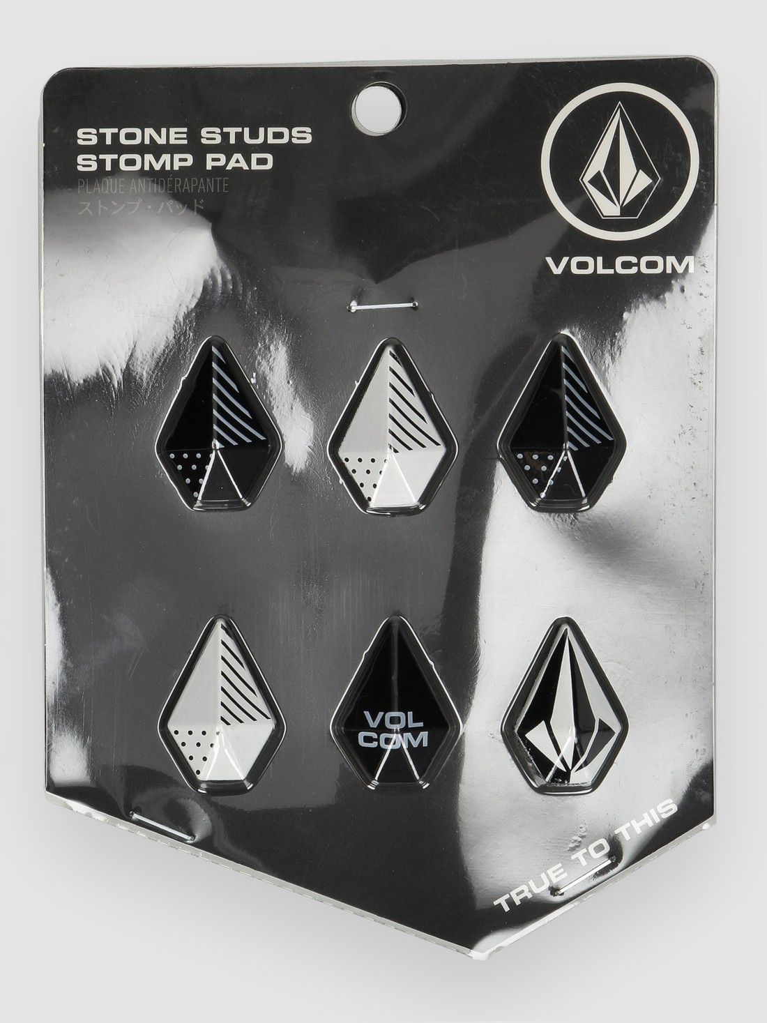 Volcom Stone Studs Stomp Pad black white