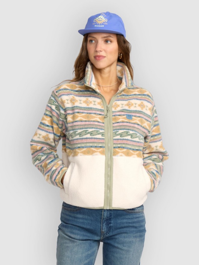 Billabong Rock Jetty Mock Neck Zip Fleece Sweater