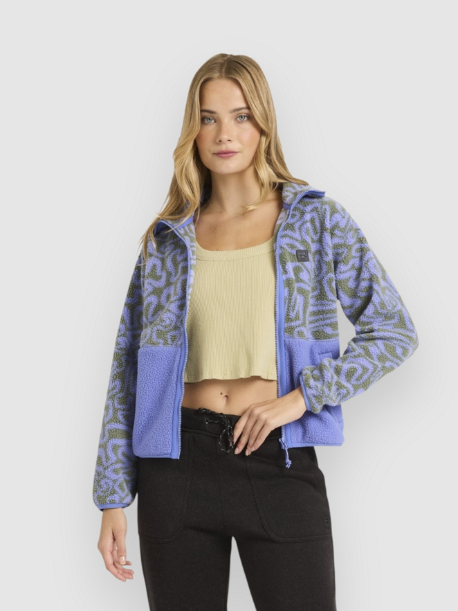 Billabong Rock Jetty Mock Neck Zip Fleece Sweater