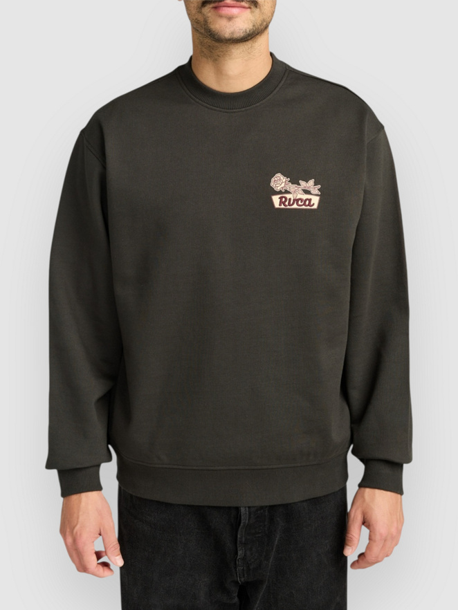 RVCA Rose Sign Crew Fleece Sweater