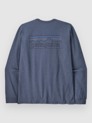 Patagonia P-6 Logo Responsibili Longsleeve current blue kaufen