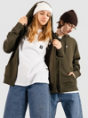 Element Icon Embroidery Hoddie com fecho