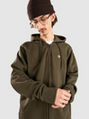 Element Icon Embroidery Hoddie com fecho