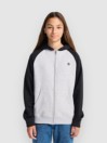 Element Icon Embroidery 2Tone Kids Zip Hoodie