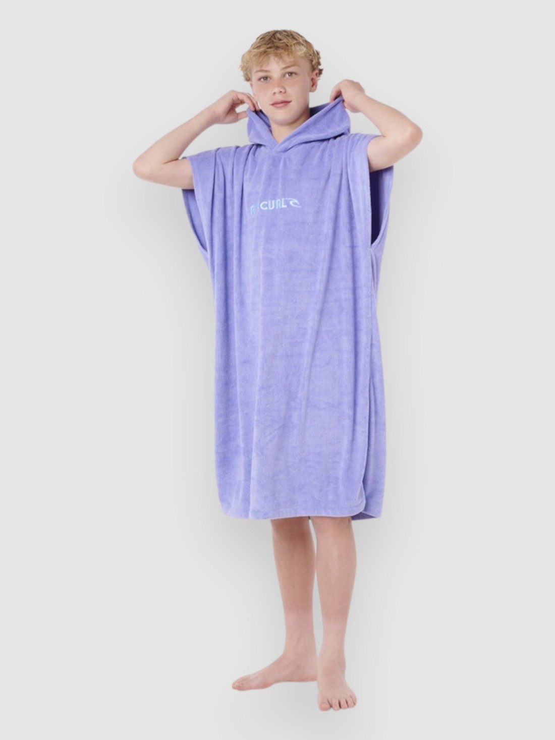 Rip Curl Brand Hooded Surf Poncho bright blue