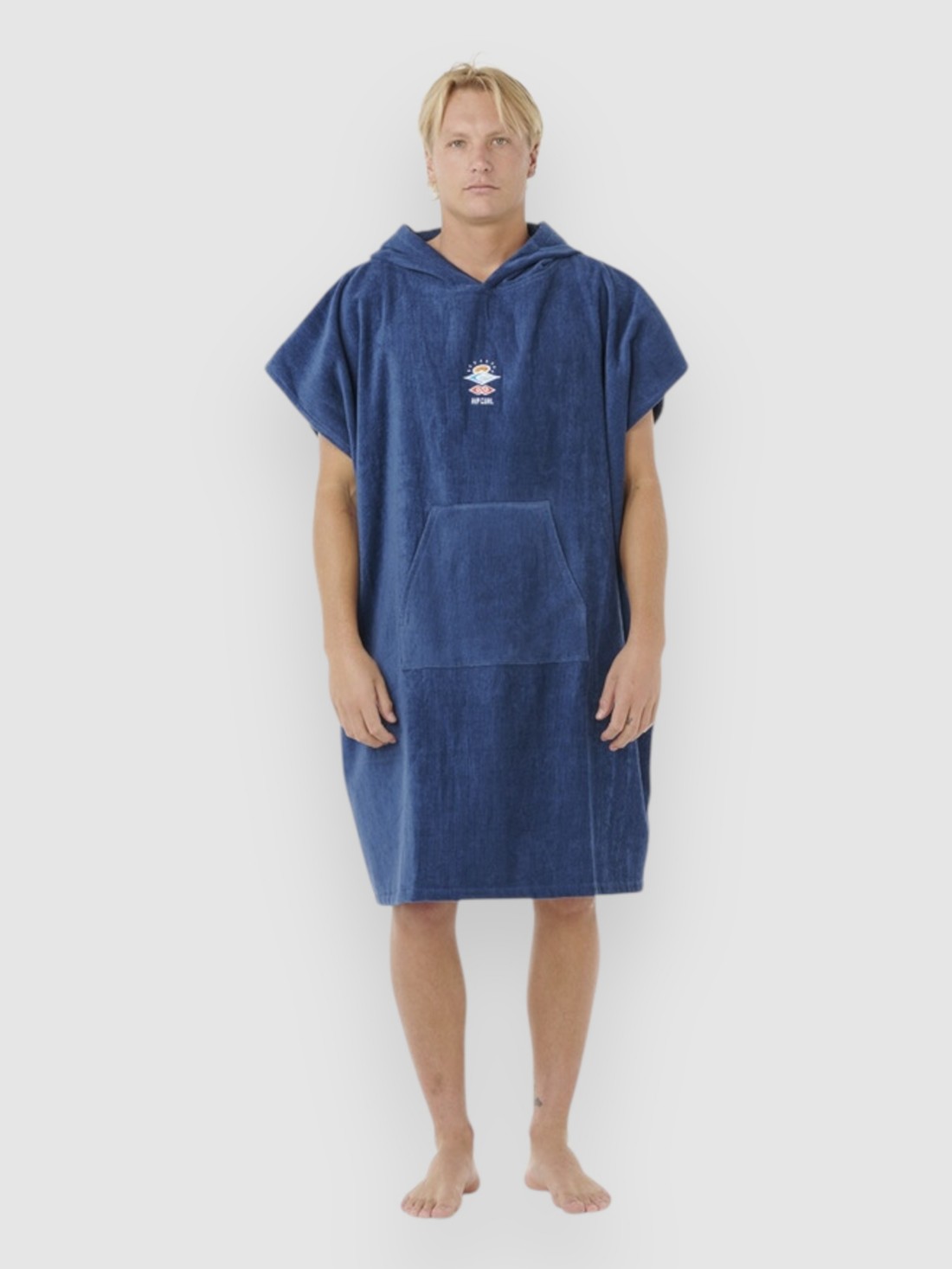 Rip Curl Logo Hooded Surf Poncho navy