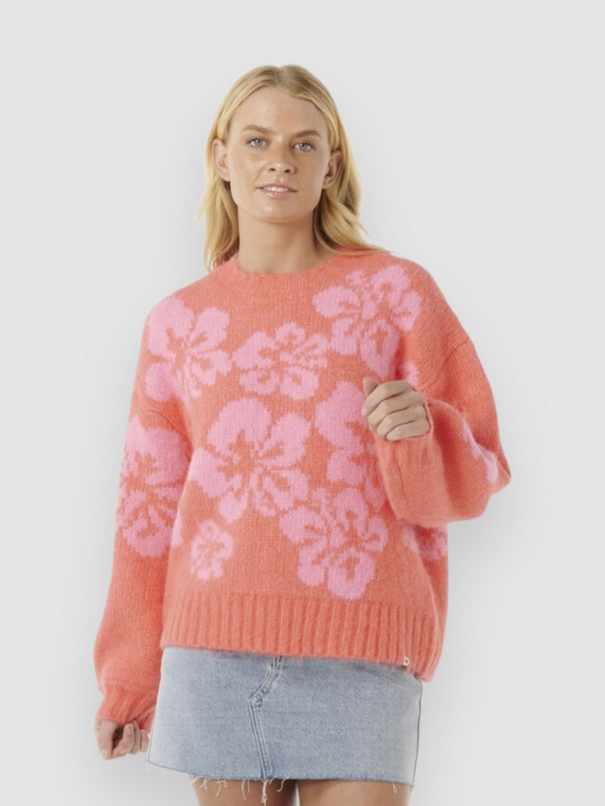 Rip Curl Hibiscus Heat Jacquard Crew Pullover