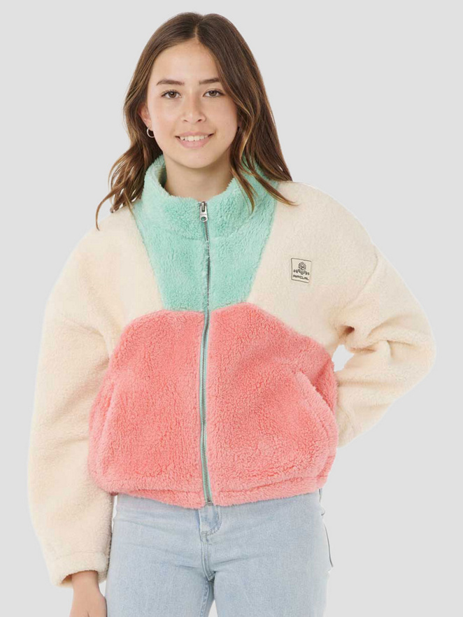 Rip Curl Block Party Polar Kids Zip Hoodie