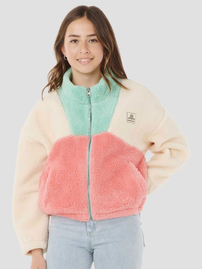 Rip Curl Block Party Polar Kids Zip Hoodie