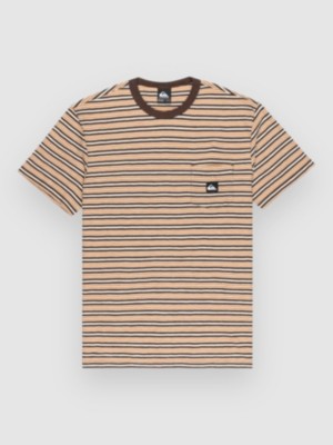 Quiksilver Onyx Striped T-Shirt almond onyx stripe kaufen