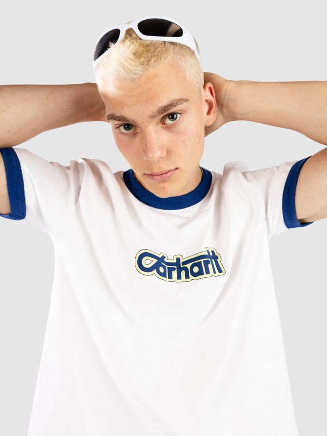 Carhartt WIP Connection Script Ringer Tricko