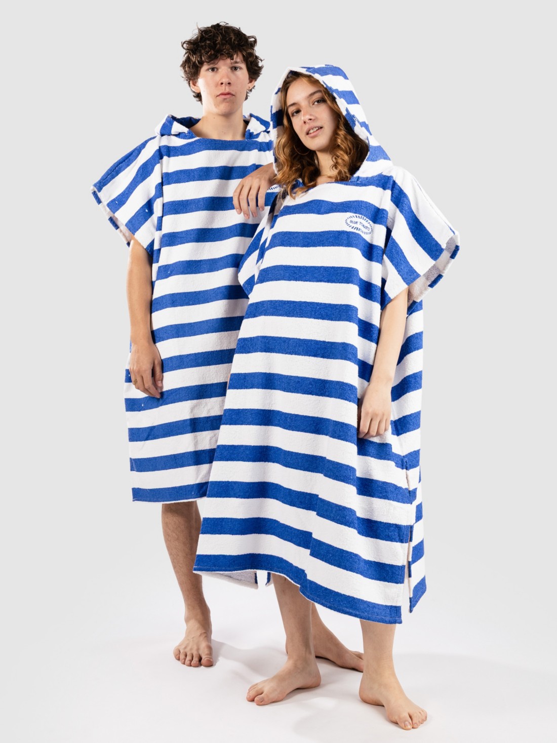 Blue Tomato Terry Stripes Surf Poncho blue