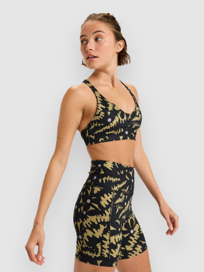 Roxy Heart Into It Biker Printed Shorts