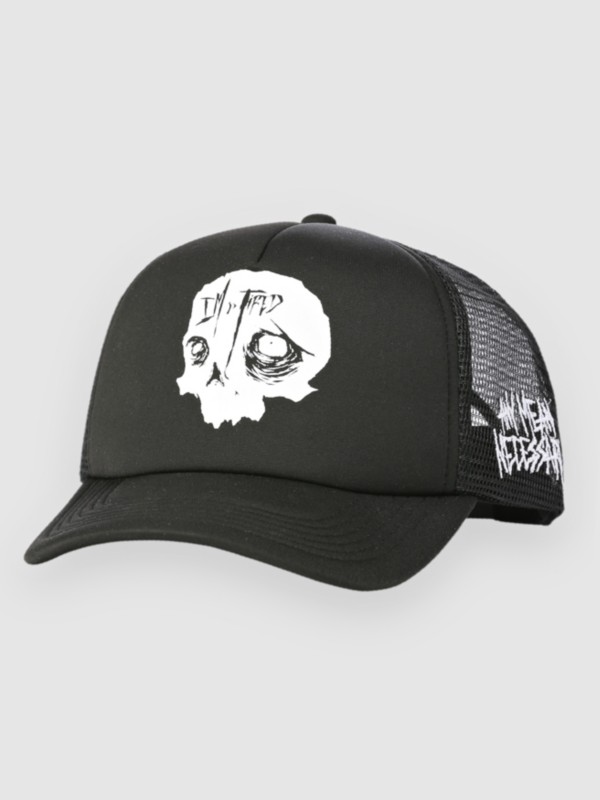 Any Means Necessary So Tired Trucker Cap black