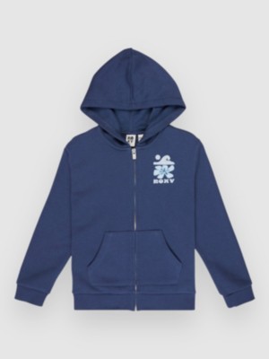 Roxy Surf Feeling Zipped Brushed Kids Hoodie vintage indigo kaufen