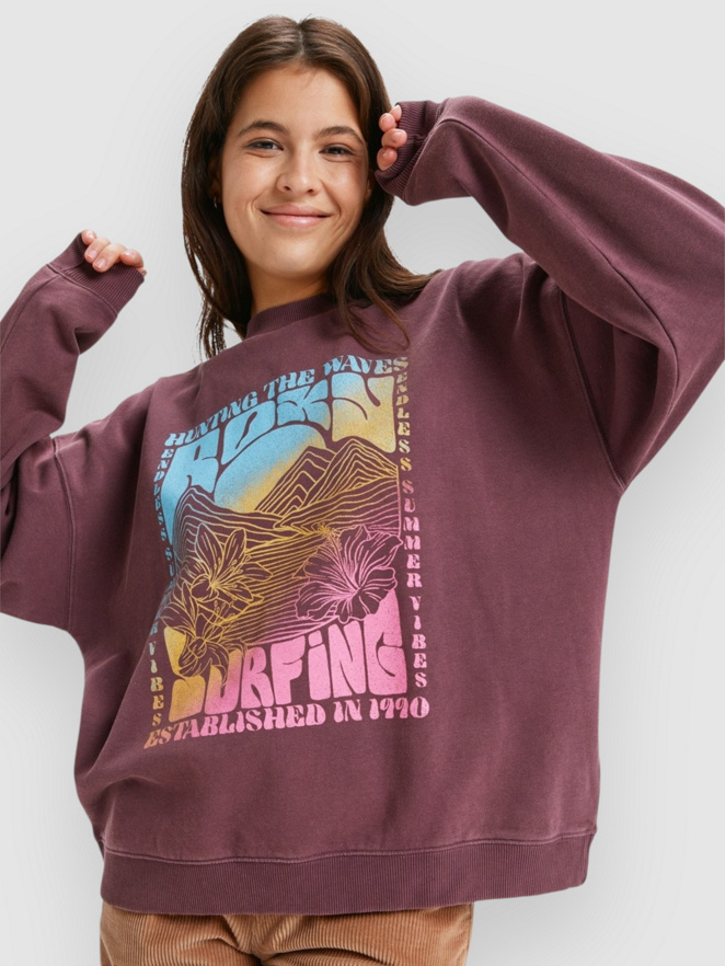 Roxy Lineup Oversized Crew Sweater