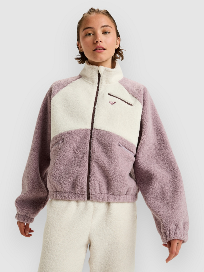 Roxy Waves Of Warmth Colorblock Fleecejakke