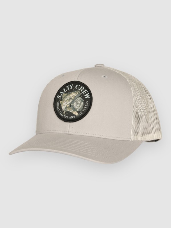 Salty Crew Reel Fly Retro Trucker Cap silver