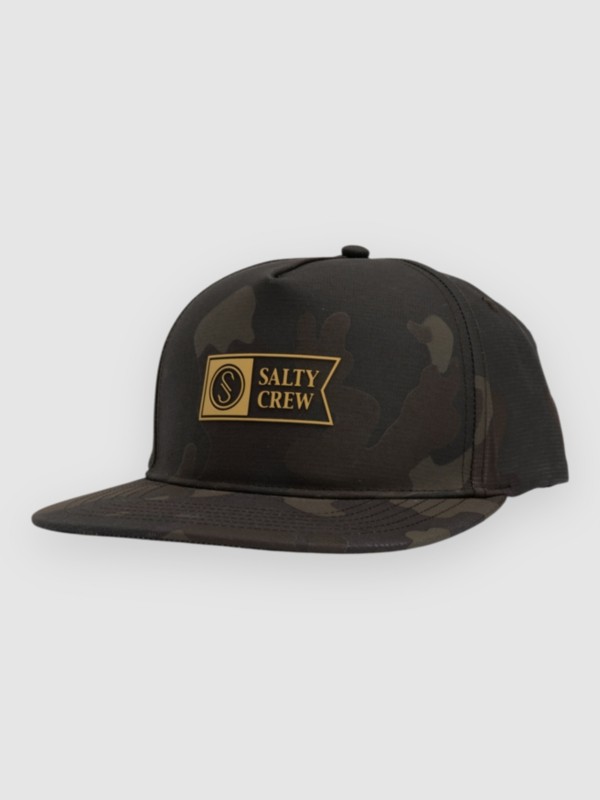 Salty Crew Apex Snapback Cap dark camo