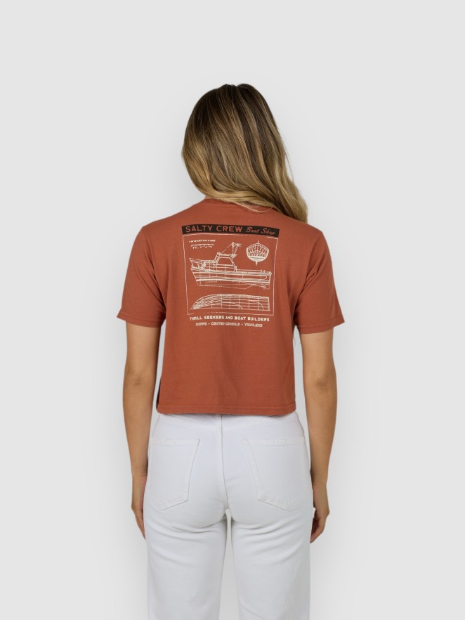 Salty Crew Boat Shop Crop T-Shirt